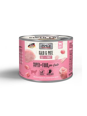 MAC’s konzerva za mačke – Teletina & Puran 200g