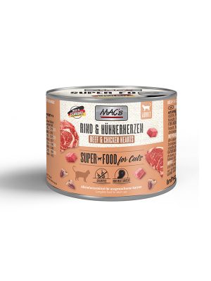 MAC’s konzerva za mačke – Govedina & Piščančja srca 200g