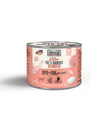 MAC’s konzerva za mlade mačke – KITTEN Puran & Kunec 200g