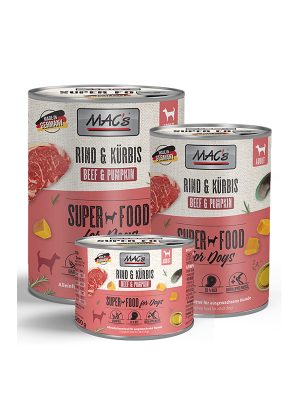 MAC’s konzerva za pse – Govedina & Bučke