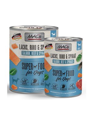 MAC’s konzerva za pse – Losos, Govedina & Špinača